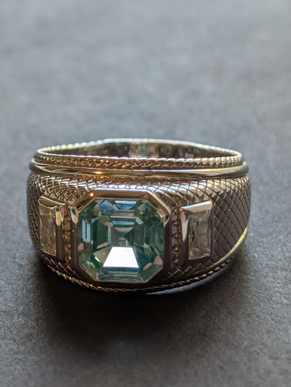 Judith Ripka Synthetic Spinel Sterling Silver Ring